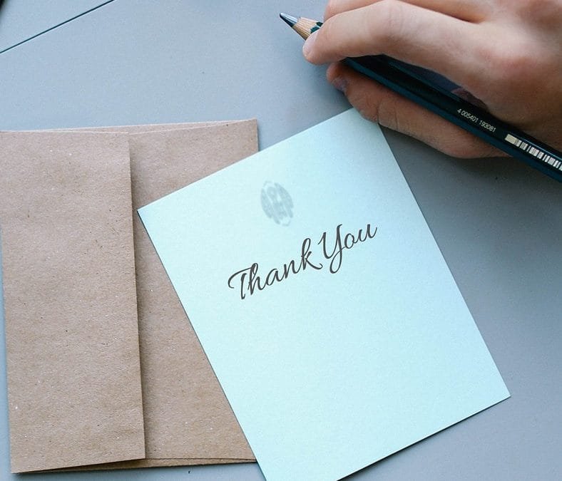 How a coloured envelope can make your thank you letter stand out